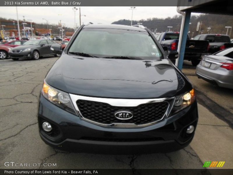 Baltic Blue / Gray 2013 Kia Sorento LX AWD