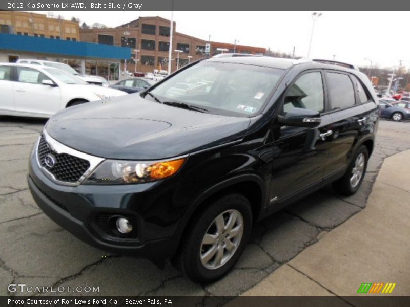 Baltic Blue / Gray 2013 Kia Sorento LX AWD