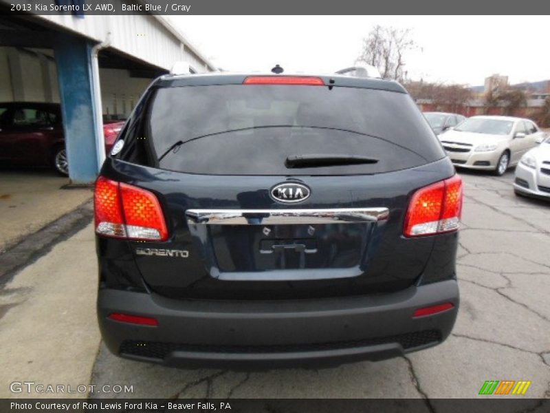 Baltic Blue / Gray 2013 Kia Sorento LX AWD