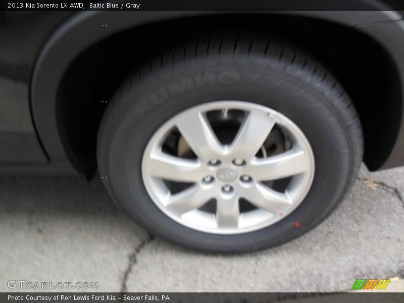 Baltic Blue / Gray 2013 Kia Sorento LX AWD