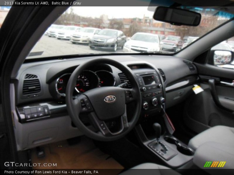 Baltic Blue / Gray 2013 Kia Sorento LX AWD