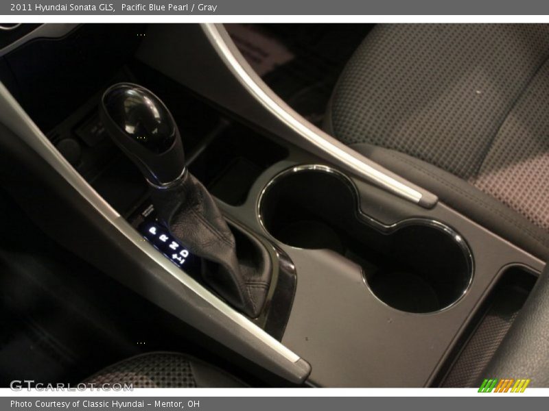 Pacific Blue Pearl / Gray 2011 Hyundai Sonata GLS