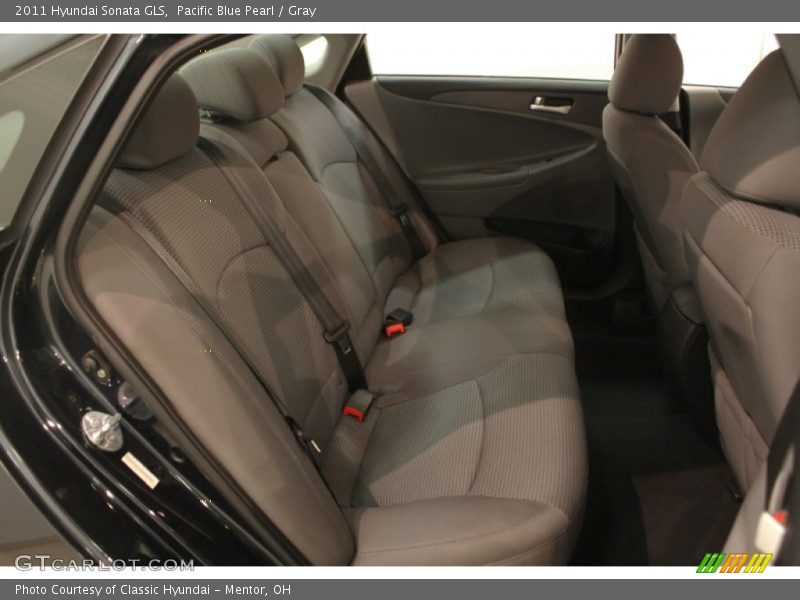 Pacific Blue Pearl / Gray 2011 Hyundai Sonata GLS