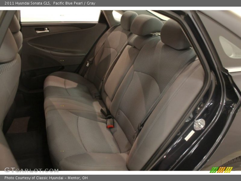 Pacific Blue Pearl / Gray 2011 Hyundai Sonata GLS