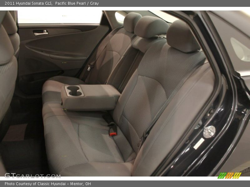 Pacific Blue Pearl / Gray 2011 Hyundai Sonata GLS