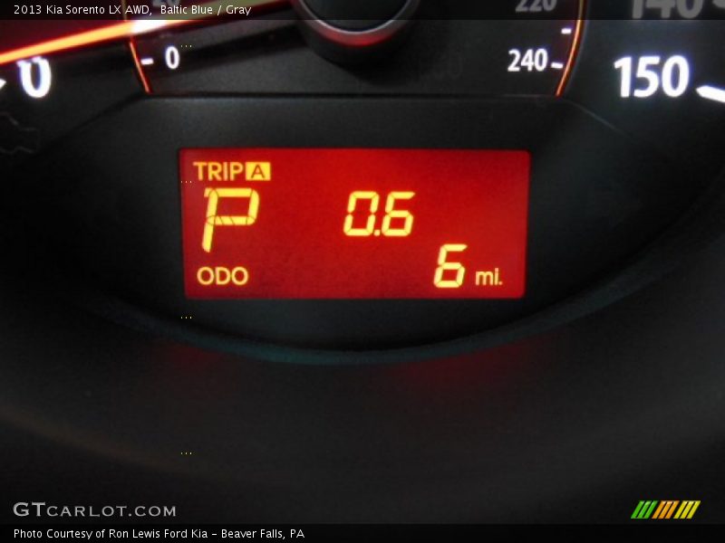 Baltic Blue / Gray 2013 Kia Sorento LX AWD