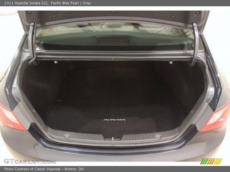 Pacific Blue Pearl / Gray 2011 Hyundai Sonata GLS