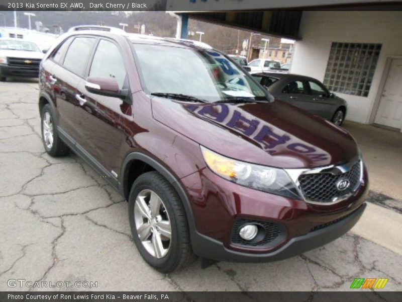 Dark Cherry / Black 2013 Kia Sorento EX AWD