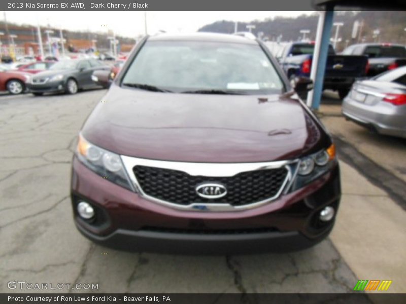 Dark Cherry / Black 2013 Kia Sorento EX AWD