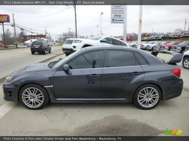 Dark Gray Metallic / STI  Black/Alcantara 2011 Subaru Impreza WRX STi