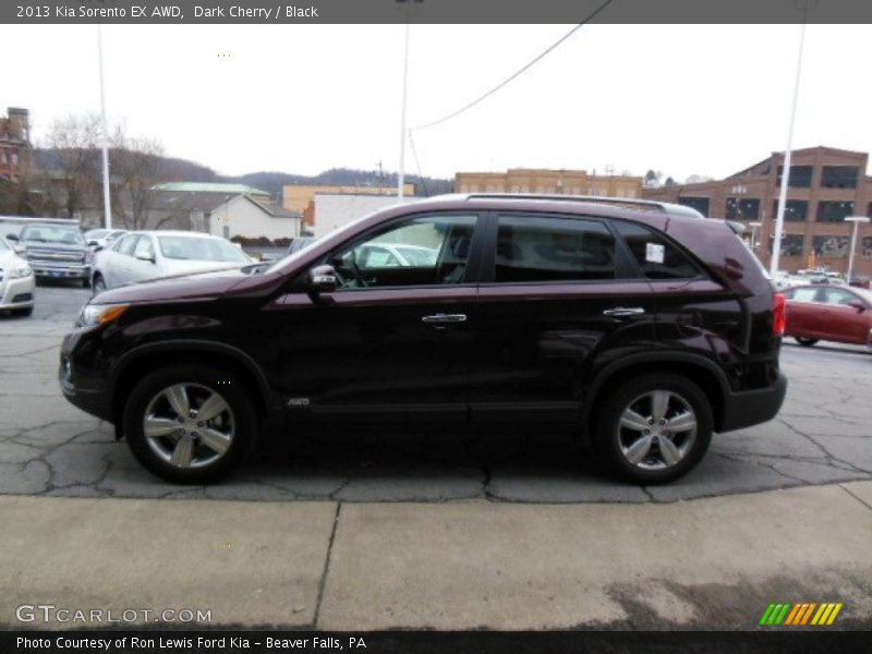 Dark Cherry / Black 2013 Kia Sorento EX AWD