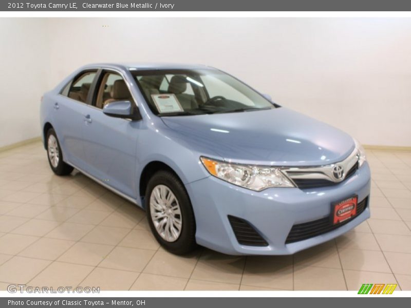 Clearwater Blue Metallic / Ivory 2012 Toyota Camry LE