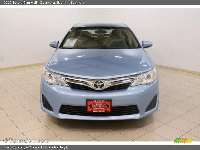 Clearwater Blue Metallic / Ivory 2012 Toyota Camry LE