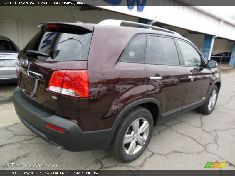 Dark Cherry / Black 2013 Kia Sorento EX AWD