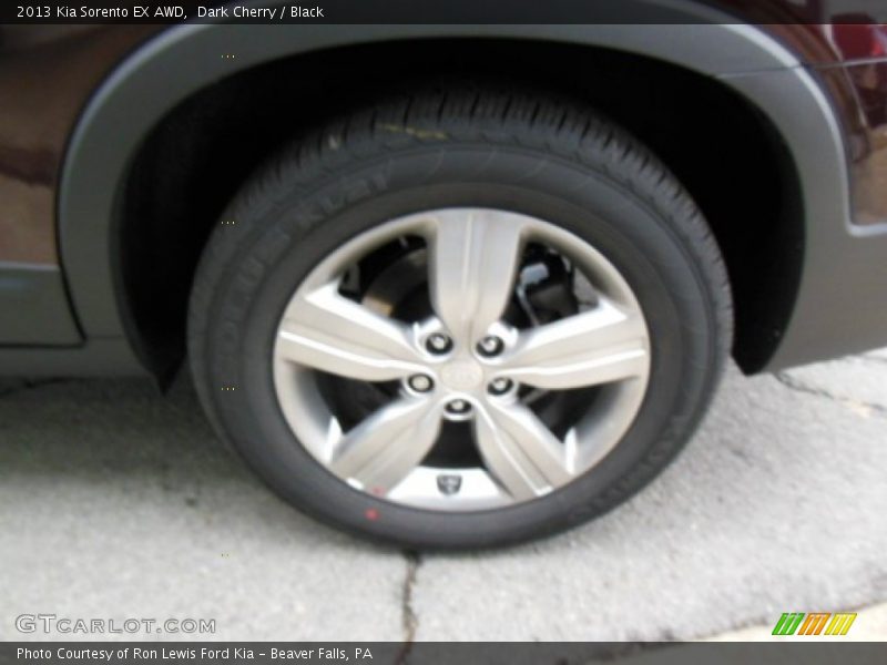 Dark Cherry / Black 2013 Kia Sorento EX AWD