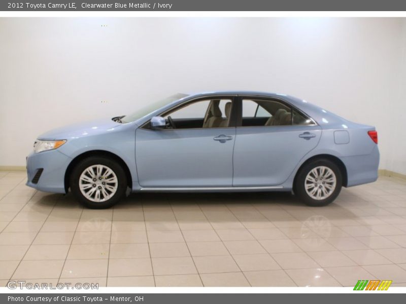 Clearwater Blue Metallic / Ivory 2012 Toyota Camry LE