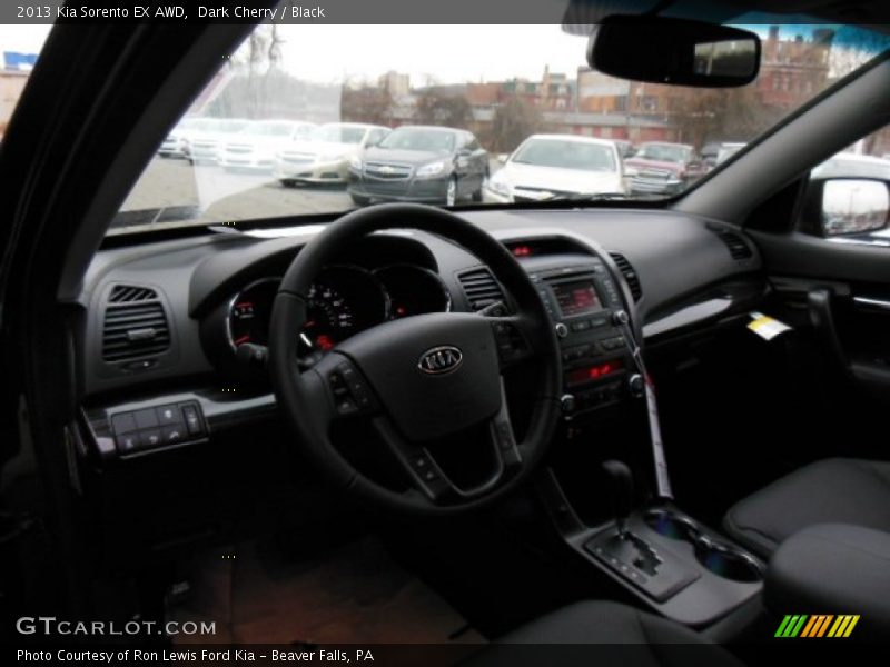 Dark Cherry / Black 2013 Kia Sorento EX AWD
