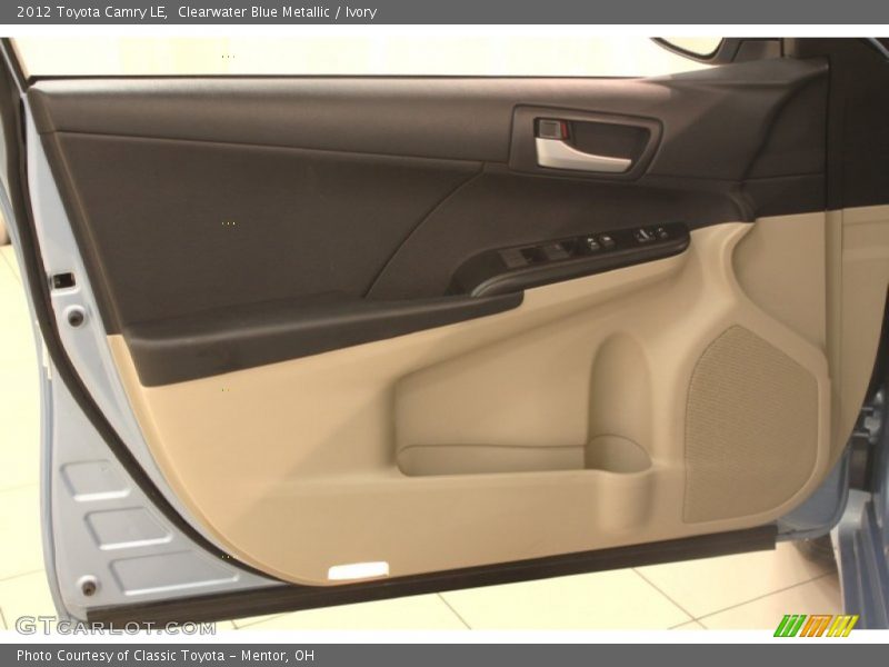 Clearwater Blue Metallic / Ivory 2012 Toyota Camry LE