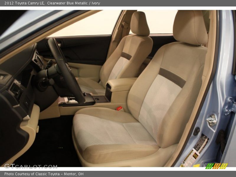Clearwater Blue Metallic / Ivory 2012 Toyota Camry LE
