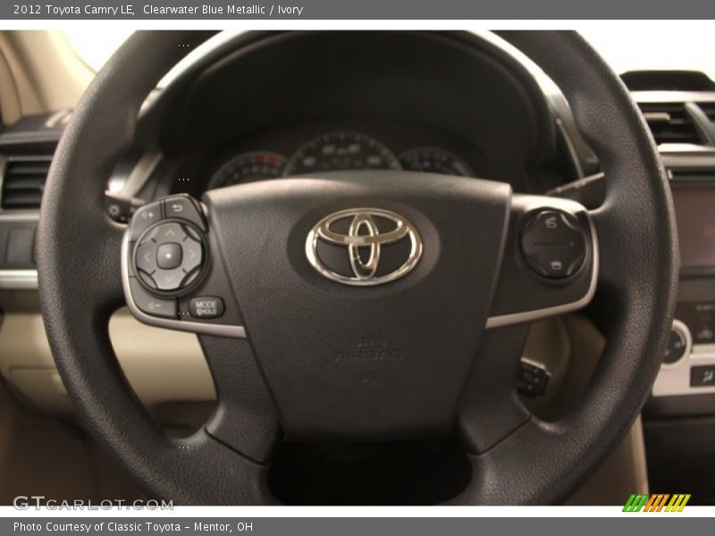 Clearwater Blue Metallic / Ivory 2012 Toyota Camry LE