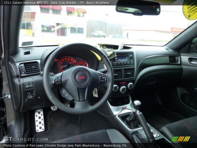 Dark Gray Metallic / STI  Black/Alcantara 2011 Subaru Impreza WRX STi