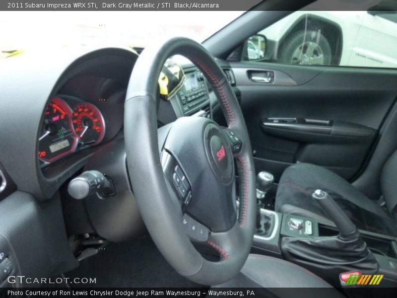 Dark Gray Metallic / STI  Black/Alcantara 2011 Subaru Impreza WRX STi