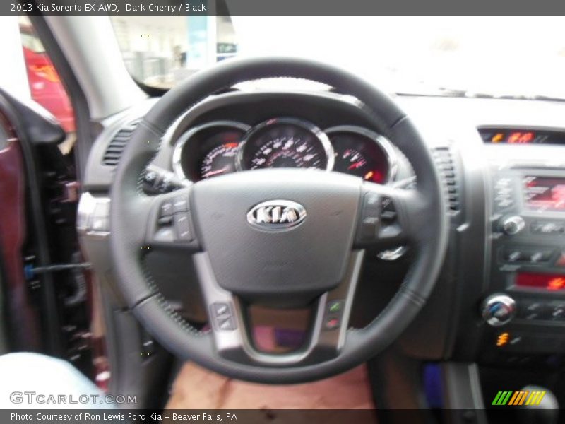Dark Cherry / Black 2013 Kia Sorento EX AWD