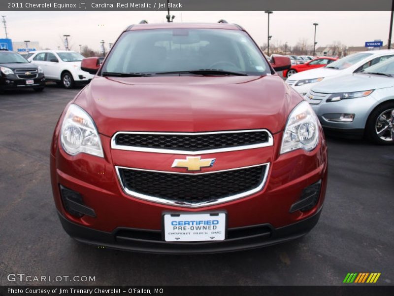 Cardinal Red Metallic / Jet Black 2011 Chevrolet Equinox LT