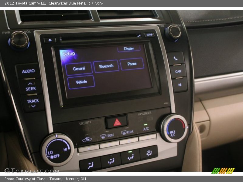 Clearwater Blue Metallic / Ivory 2012 Toyota Camry LE