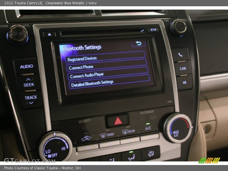 Clearwater Blue Metallic / Ivory 2012 Toyota Camry LE
