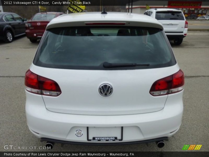 Candy White / Titan Black 2012 Volkswagen GTI 4 Door