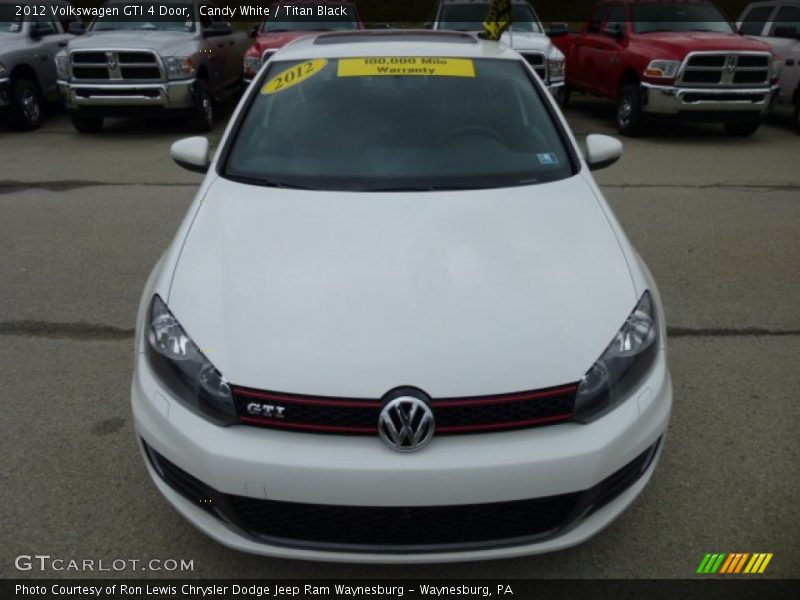 Candy White / Titan Black 2012 Volkswagen GTI 4 Door