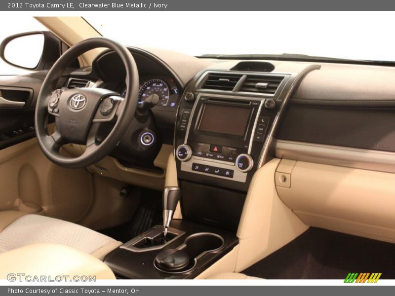 Clearwater Blue Metallic / Ivory 2012 Toyota Camry LE