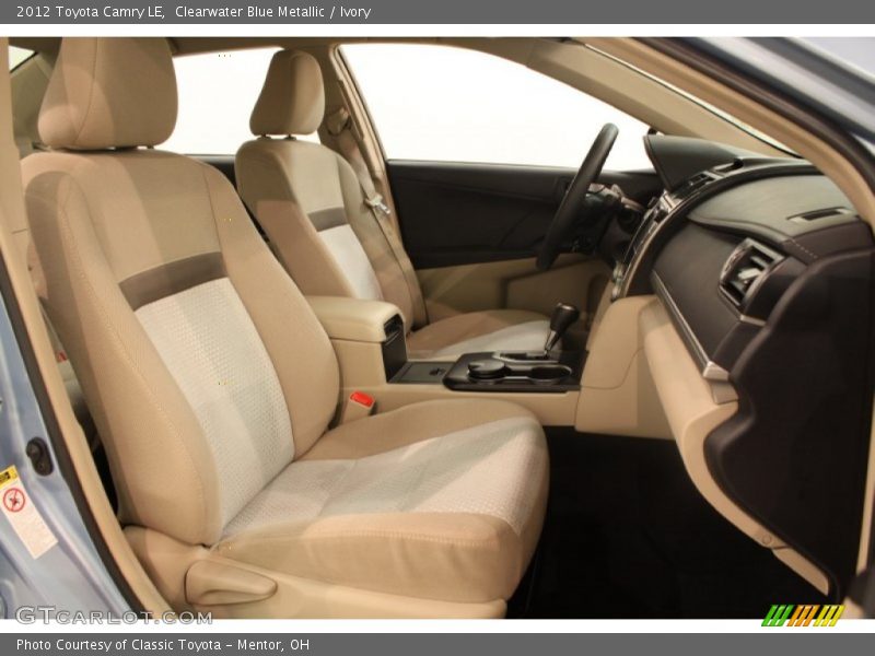 Clearwater Blue Metallic / Ivory 2012 Toyota Camry LE