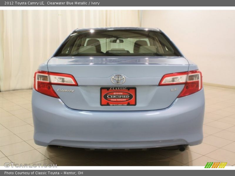Clearwater Blue Metallic / Ivory 2012 Toyota Camry LE