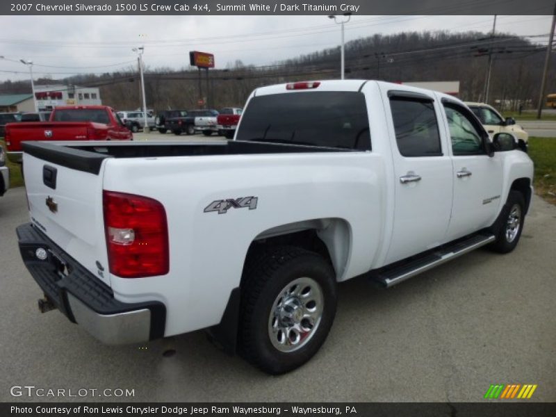 Summit White / Dark Titanium Gray 2007 Chevrolet Silverado 1500 LS Crew Cab 4x4