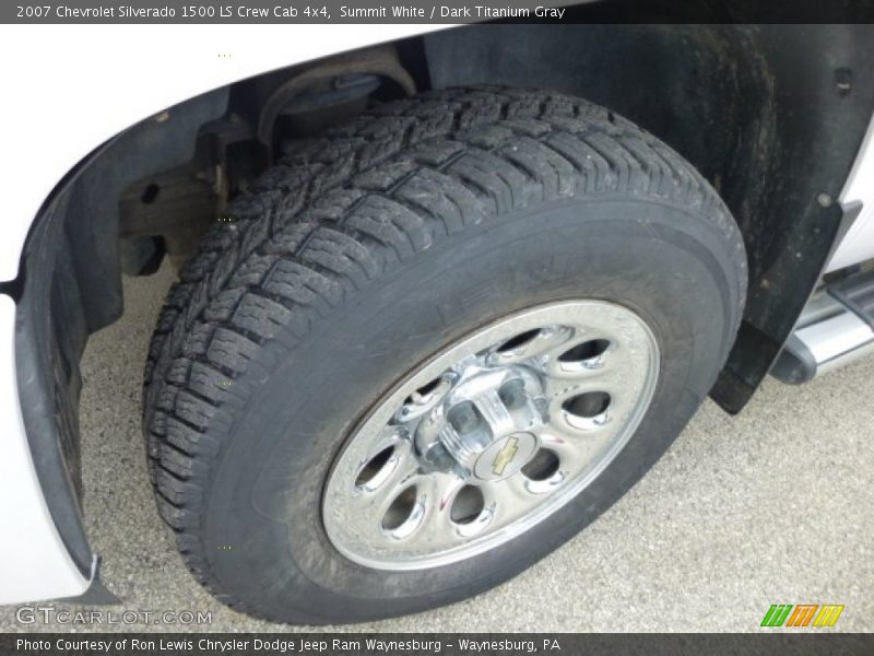 Summit White / Dark Titanium Gray 2007 Chevrolet Silverado 1500 LS Crew Cab 4x4