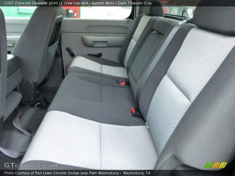 Summit White / Dark Titanium Gray 2007 Chevrolet Silverado 1500 LS Crew Cab 4x4