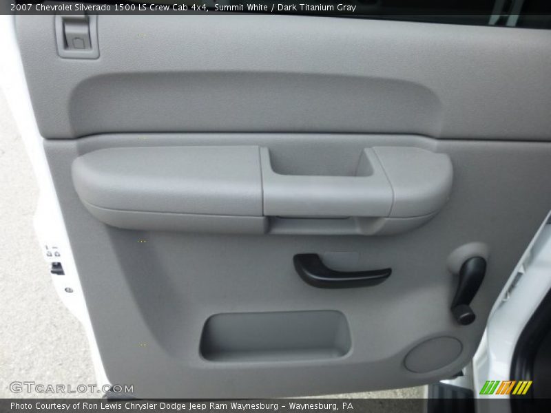 Summit White / Dark Titanium Gray 2007 Chevrolet Silverado 1500 LS Crew Cab 4x4