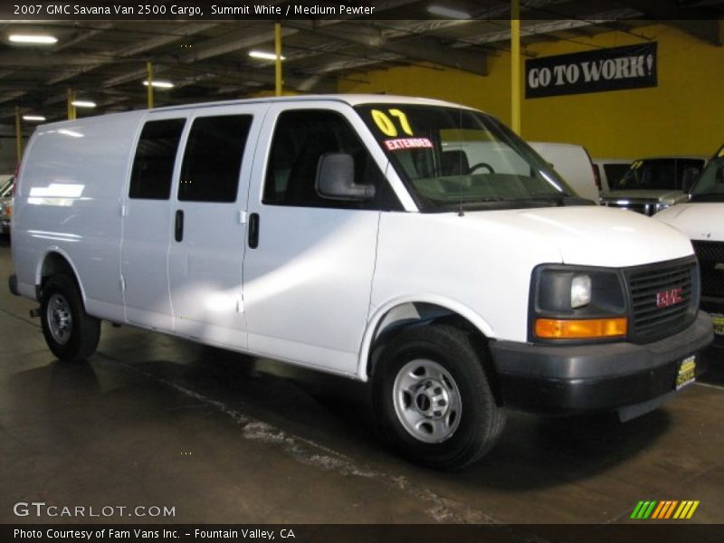 Summit White / Medium Pewter 2007 GMC Savana Van 2500 Cargo