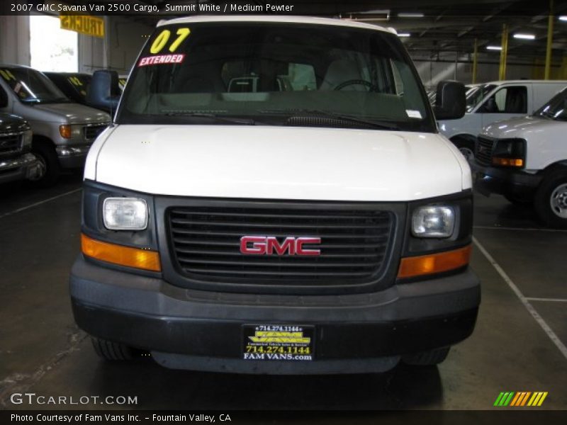 Summit White / Medium Pewter 2007 GMC Savana Van 2500 Cargo
