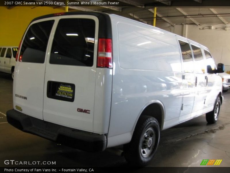 Summit White / Medium Pewter 2007 GMC Savana Van 2500 Cargo