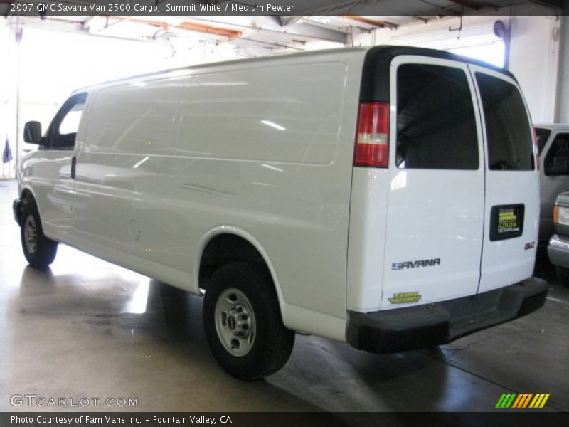 Summit White / Medium Pewter 2007 GMC Savana Van 2500 Cargo