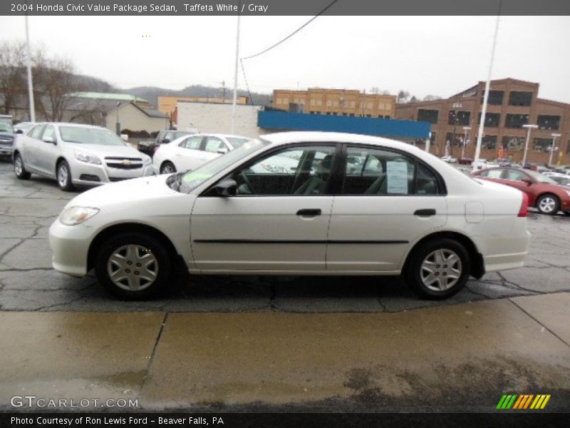 Taffeta White / Gray 2004 Honda Civic Value Package Sedan