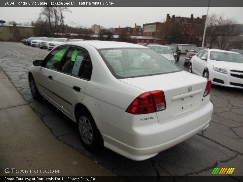 Taffeta White / Gray 2004 Honda Civic Value Package Sedan