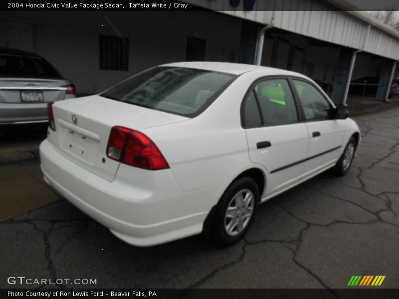 Taffeta White / Gray 2004 Honda Civic Value Package Sedan