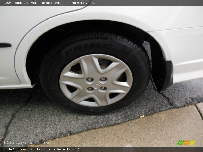 Taffeta White / Gray 2004 Honda Civic Value Package Sedan