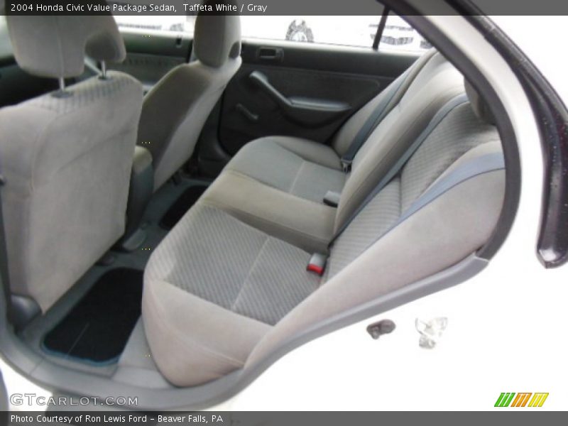 Taffeta White / Gray 2004 Honda Civic Value Package Sedan