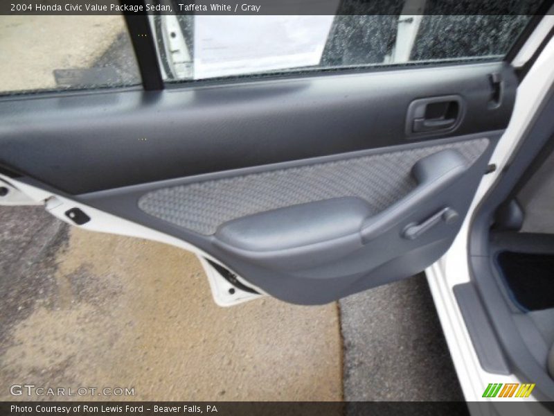 Taffeta White / Gray 2004 Honda Civic Value Package Sedan