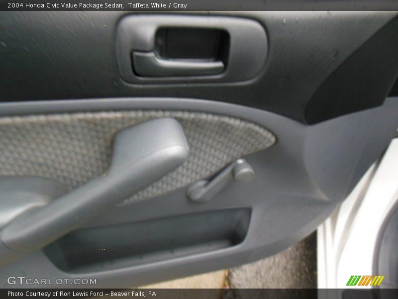 Taffeta White / Gray 2004 Honda Civic Value Package Sedan